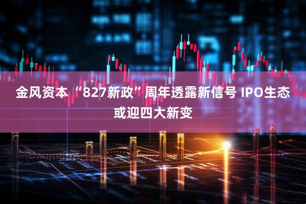 金风资本 “827新政”周年透露新信号 IPO生态或迎四大新变