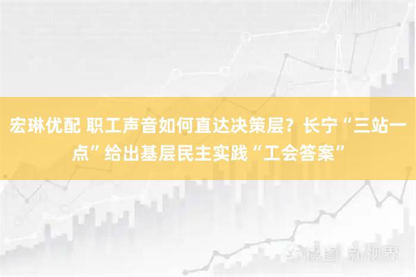宏琳优配 职工声音如何直达决策层？长宁“三站一点”给出基层民主实践“工会答案”